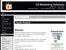 Tablet Screenshot of ckmarketingsolutions.com